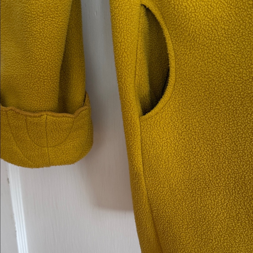 Janska Women's Mustard Yellow Swing Coat - Picture 5 of 8